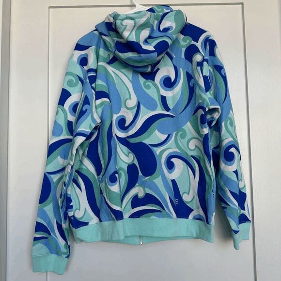 NWT Hill House Ocean Kaleidoscope The Allie Zip-Up Hoodie Hoodie Jacket Size M - Picture 4 of 10